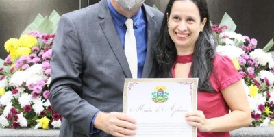 Imagem em Sessão solene saúde e titulo cidadão MT