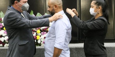 Imagem em Sessão solene saúde e titulo cidadão MT