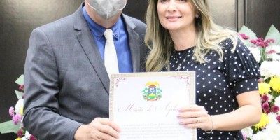 Imagem em Sessão solene saúde e titulo cidadão MT