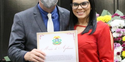 Imagem em Sessão solene saúde e titulo cidadão MT