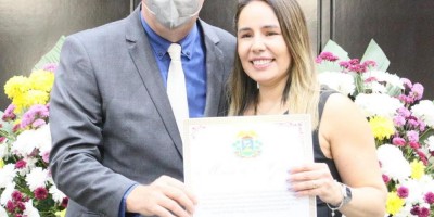 Imagem em Sessão solene saúde e titulo cidadão MT