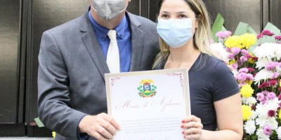 Imagem em Sessão solene saúde e titulo cidadão MT