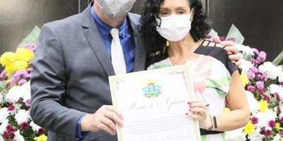Imagem em Sessão solene saúde e titulo cidadão MT