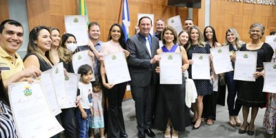 Imagem em Sessão solene saúde e titulo cidadão MT