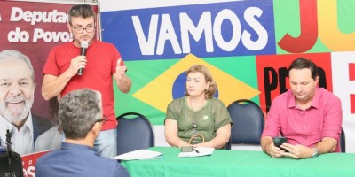Imagem em Convenções Federação (PT, PV, e PCdoB) e Progressistas.