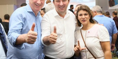Imagem em Convenções Federação (PT, PV, e PCdoB) e Progressistas.