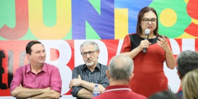 Imagem em Convenções Federação (PT, PV, e PCdoB) e Progressistas.