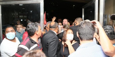 Imagem em Convenções Federação (PT, PV, e PCdoB) e Progressistas.