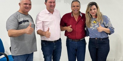 Imagem em Reunião na Câmara Municipal de Nova Brasilândia.