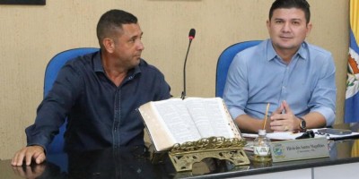 Imagem em Reunião na Câmara Municipal de Nova Brasilândia.