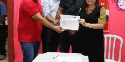 Imagem em Ato de Filiação em Nossa Senhora do Livramento.