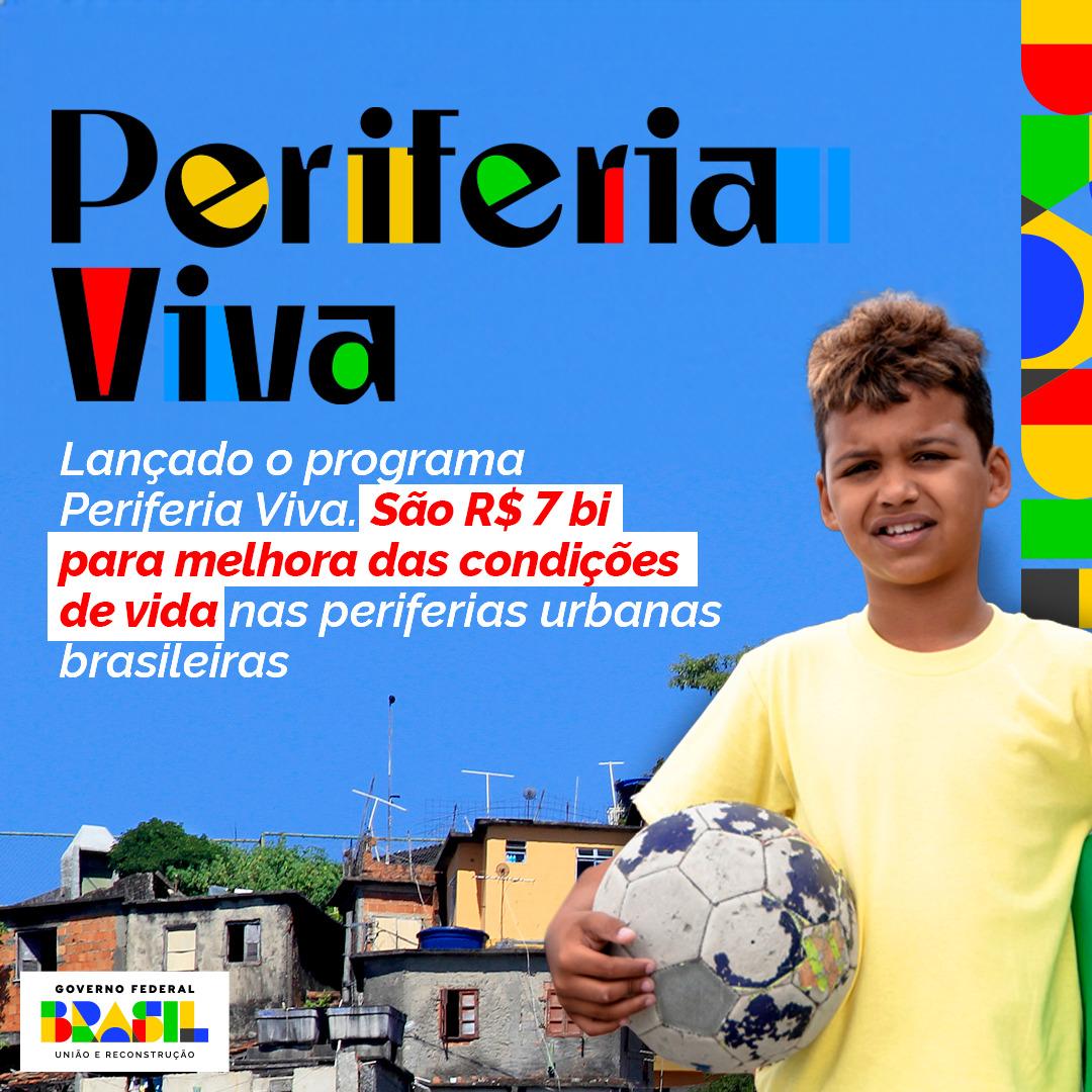 Presidente Lula lança Programa Periferia Viva para promover urbanização de favelas