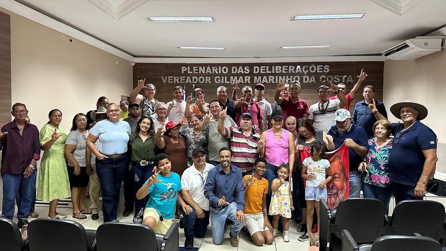 Barranco e Rosa Neide participam de posse coletiva de presidentes municipais do PT no Araguaia