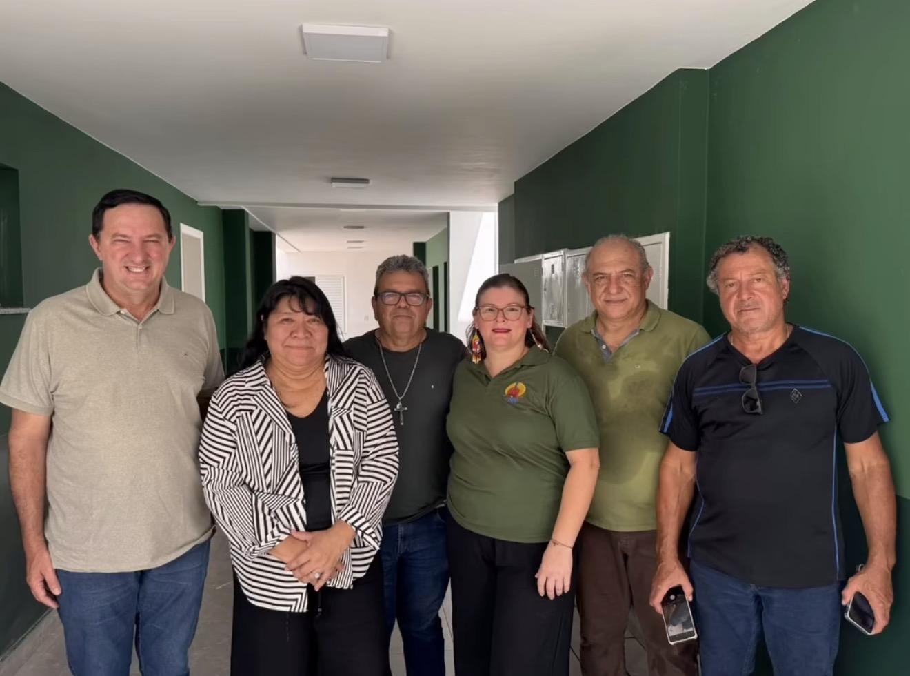 Barranco visita obras da nova sede da Funai em Cuiabá ao lado da presidenta nacional do órgão, Joênia Wapichana