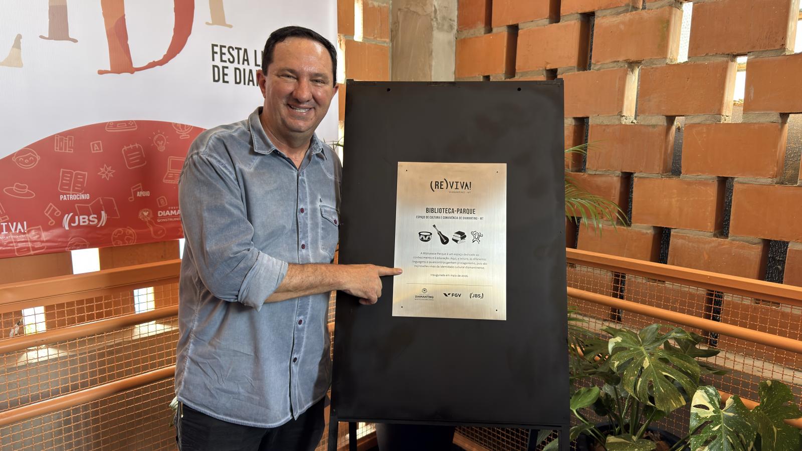 Barranco participa de inauguração da primeira Biblioteca-Parque de Mato Grosso em Diamantino