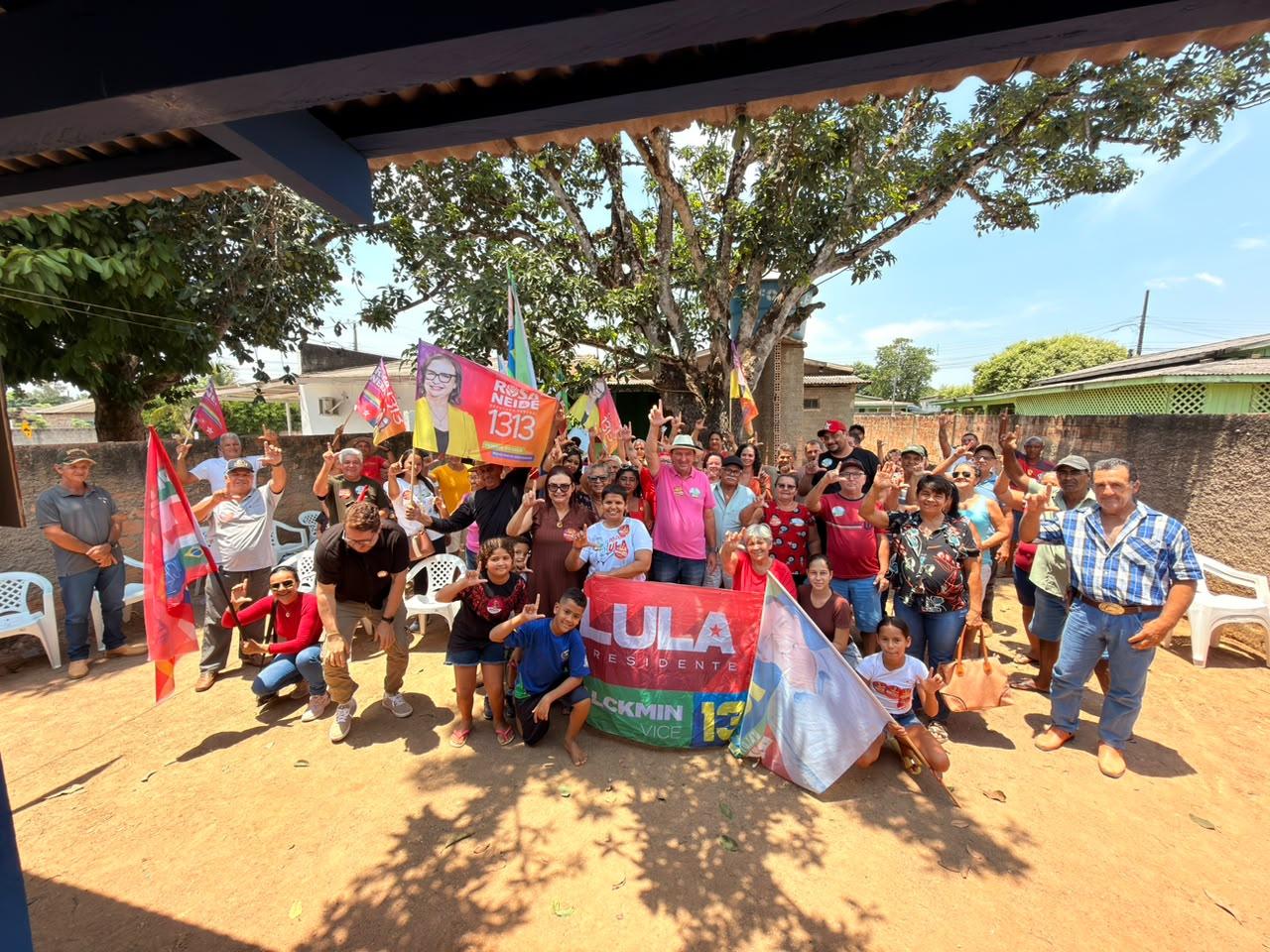 Dupla do Lula 13 em Mato Grosso, Barranco 13123 e Rosa Neide 1313 levam campanha a Paranaíta e Alta Floresta
